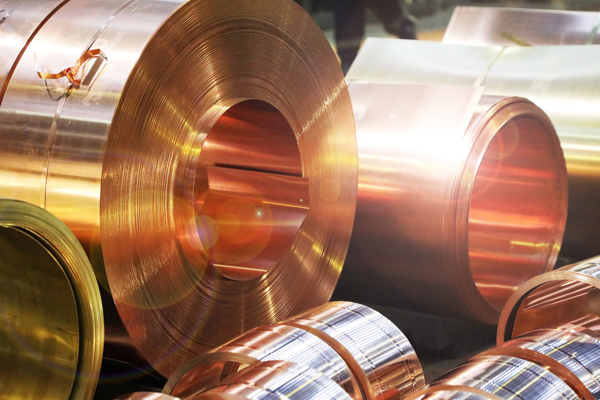 Copper Rolls Closeup LF